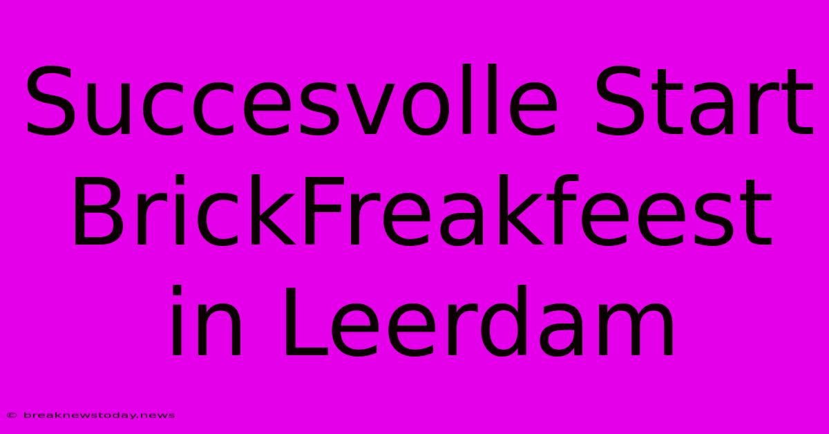 Succesvolle Start BrickFreakfeest In Leerdam